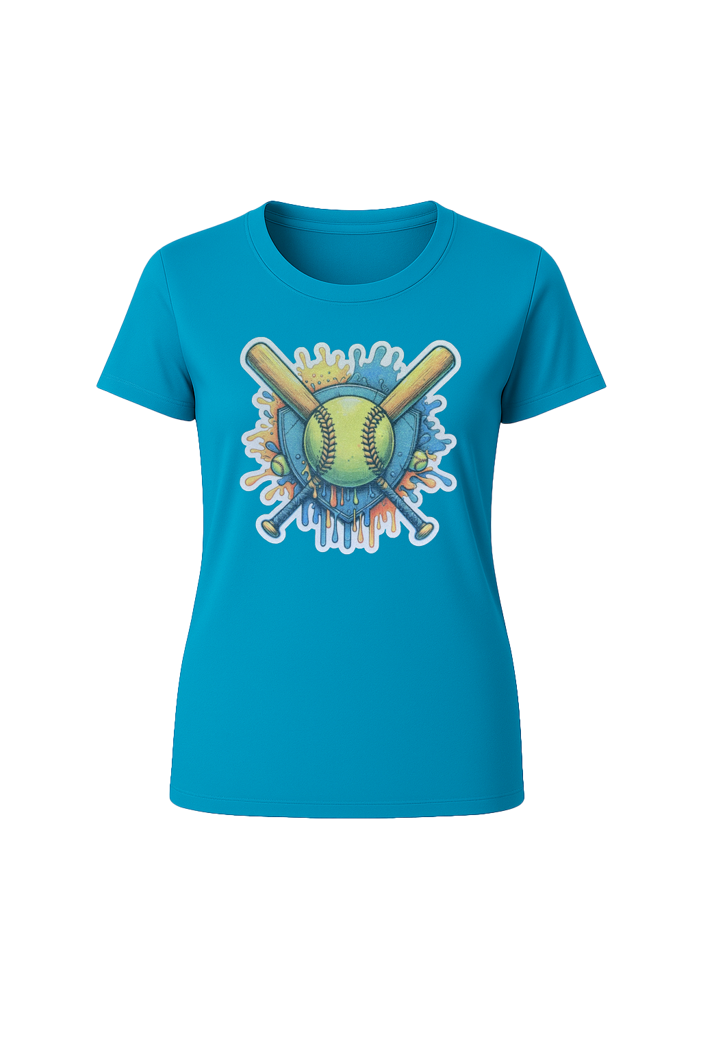 Glitter Blue Shield Short Sleeve Tee