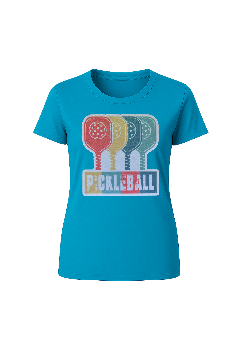 Glitter Pickleball Paddles Short Sleeve Tee