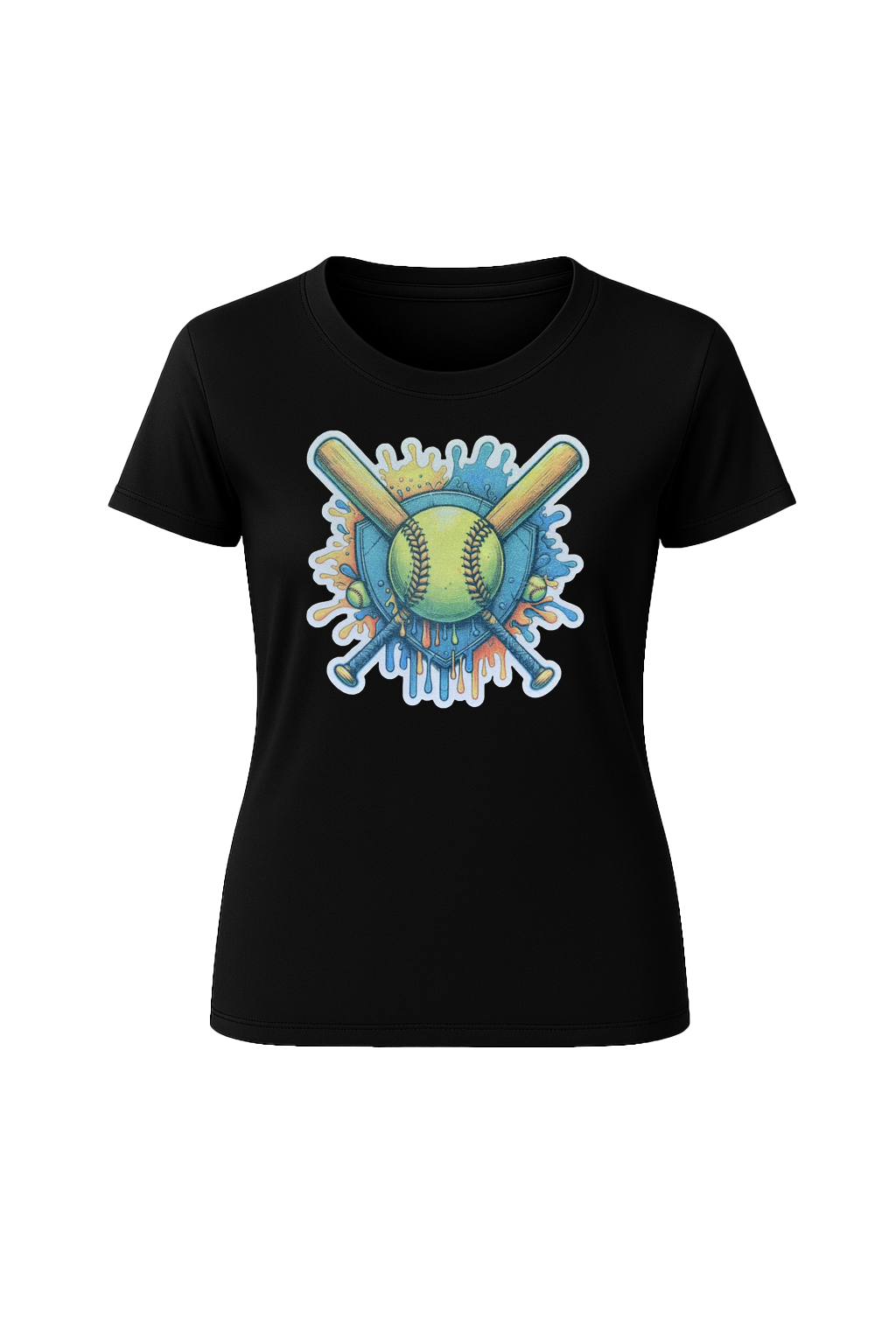 Glitter Blue Shield Short Sleeve Tee