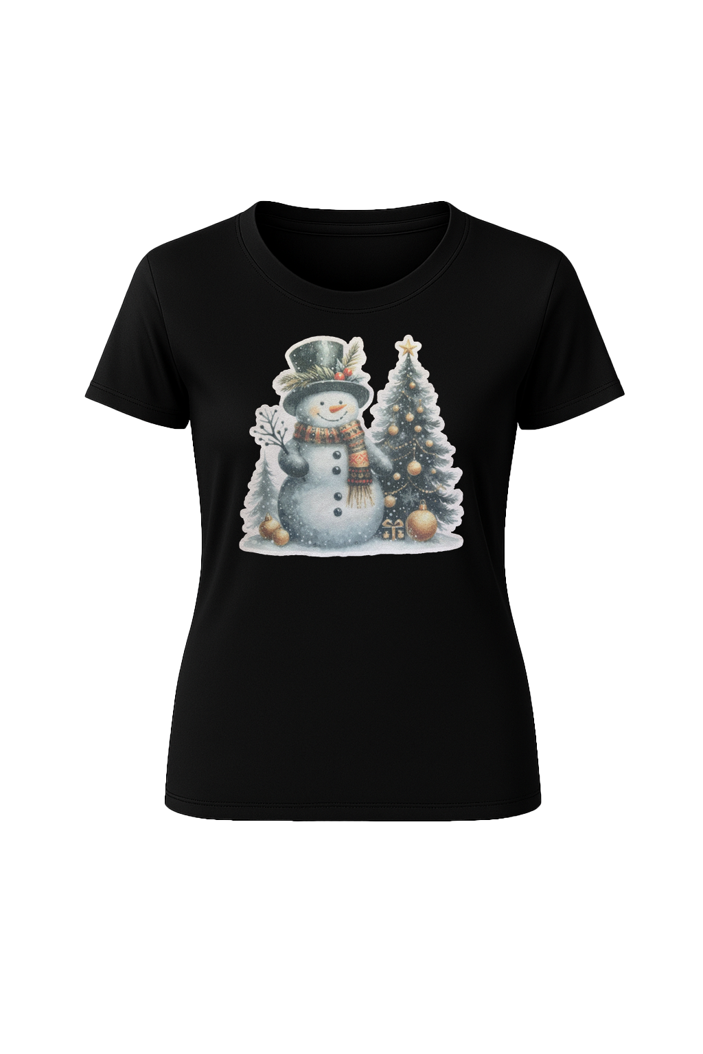 Glitter Festive Frosty Short Sleeve Tee