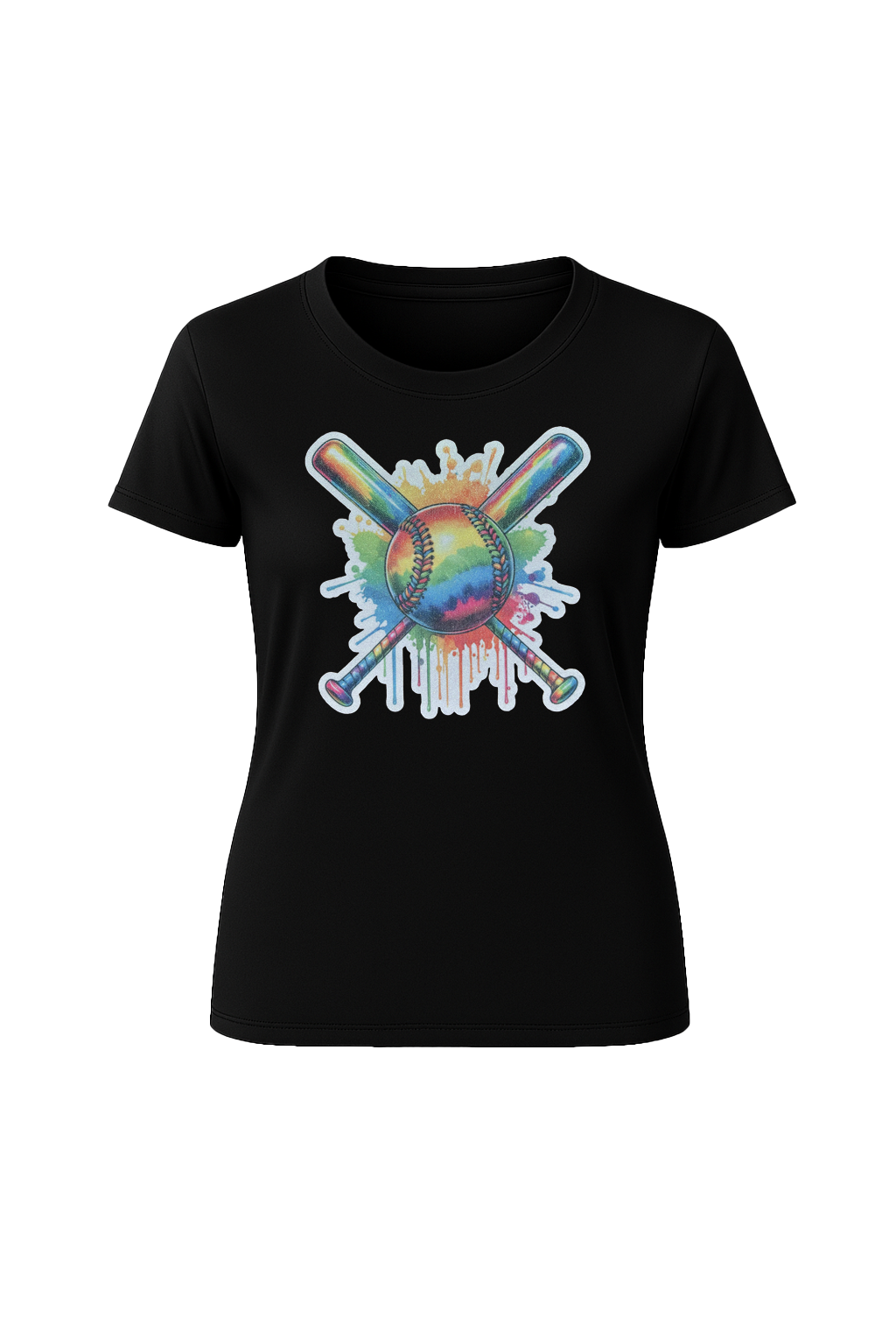 Glitter Splatter Bats Short Sleeve Tee