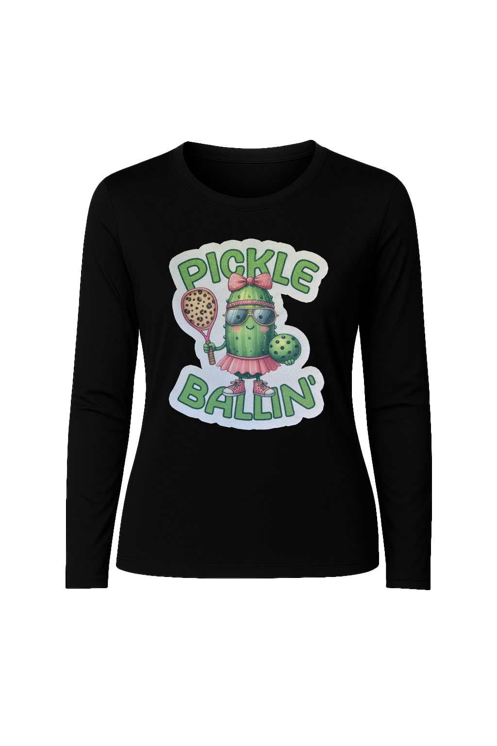Glitter Pickle Ballin Long Sleeve Tee UPF 50