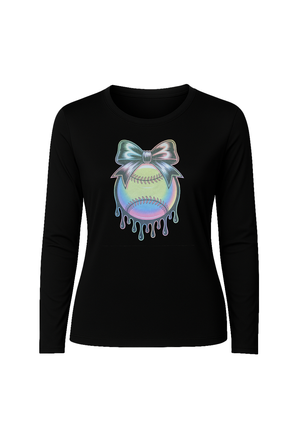 Glitter Neon Drip Long Sleeve Tee UPF 50