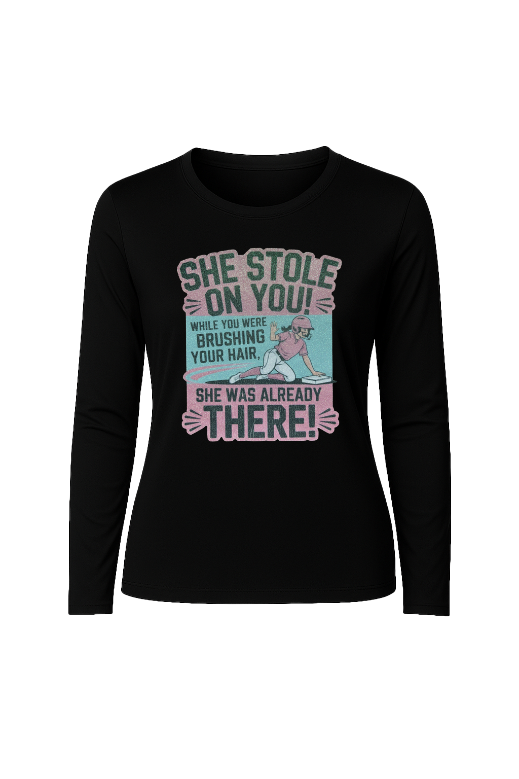 Glitter She Stole On You Long Sleeve Tee UPF 50