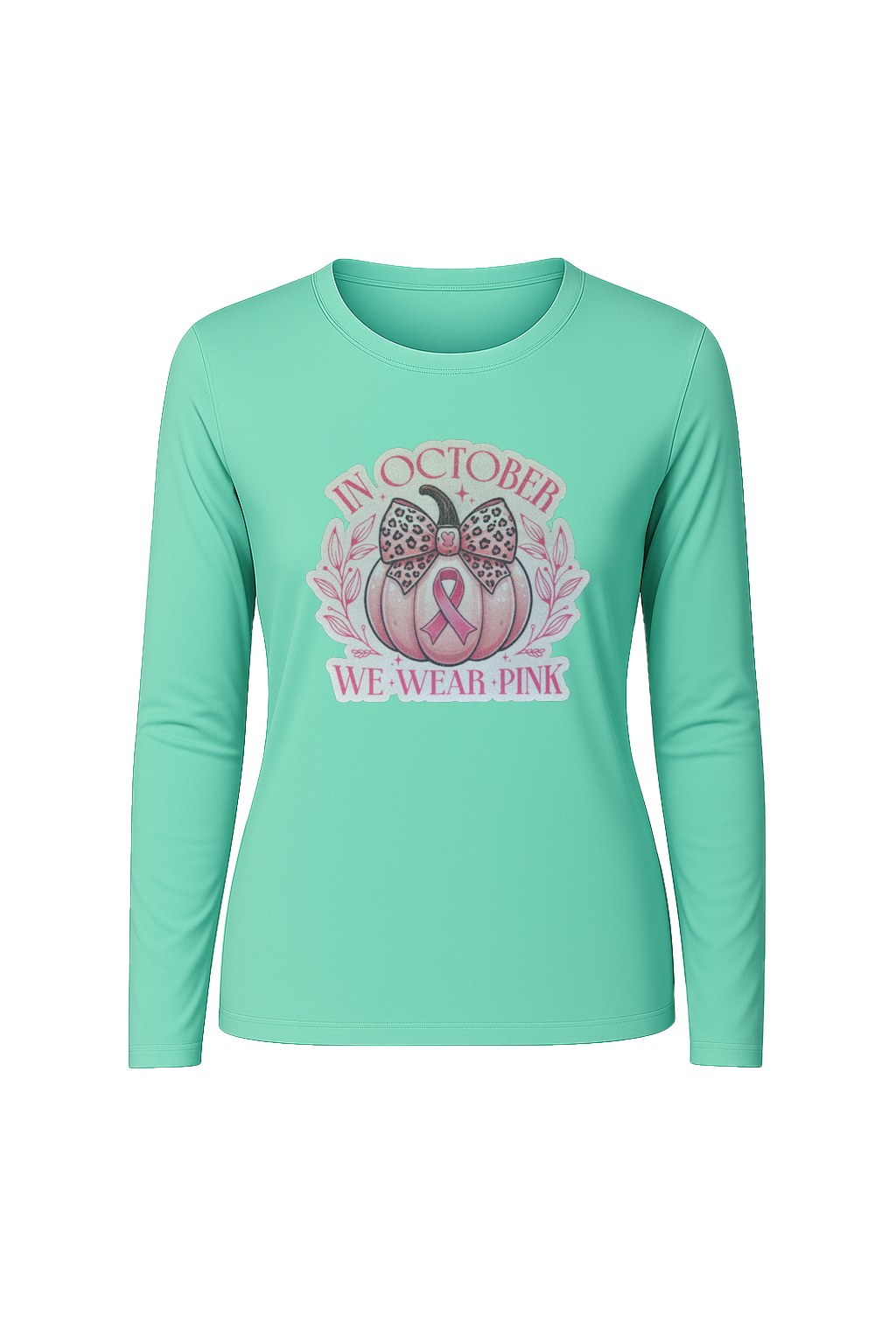 Glitter We Wear Pink Long Sleeve Tee UPF 50