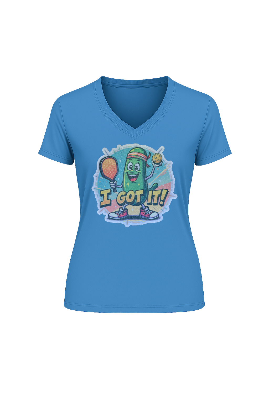 Glitter I Got It Short Sleeve V-Neck Tee