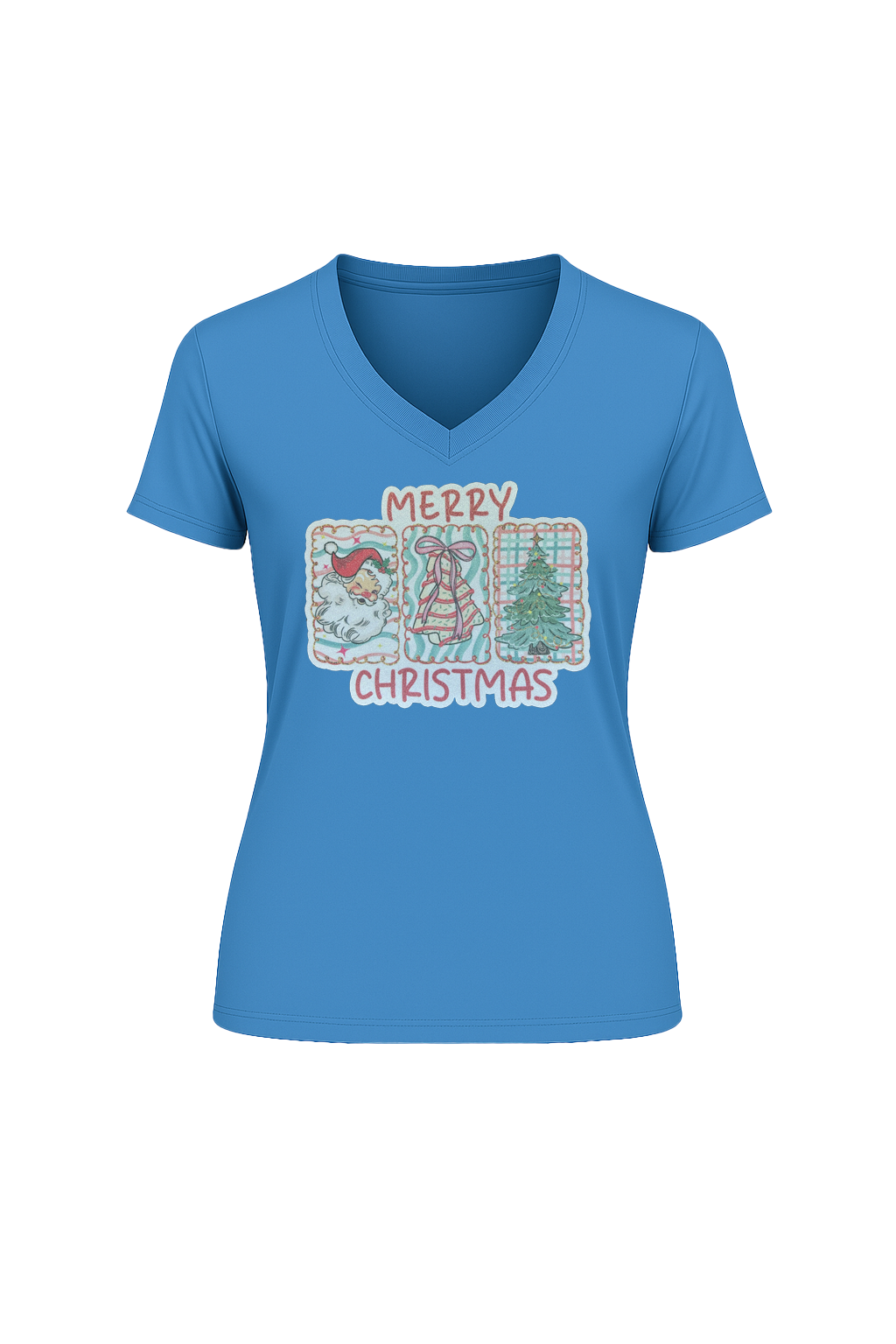 Glitter Three Wishes Short Sleeve V-Neck Tee