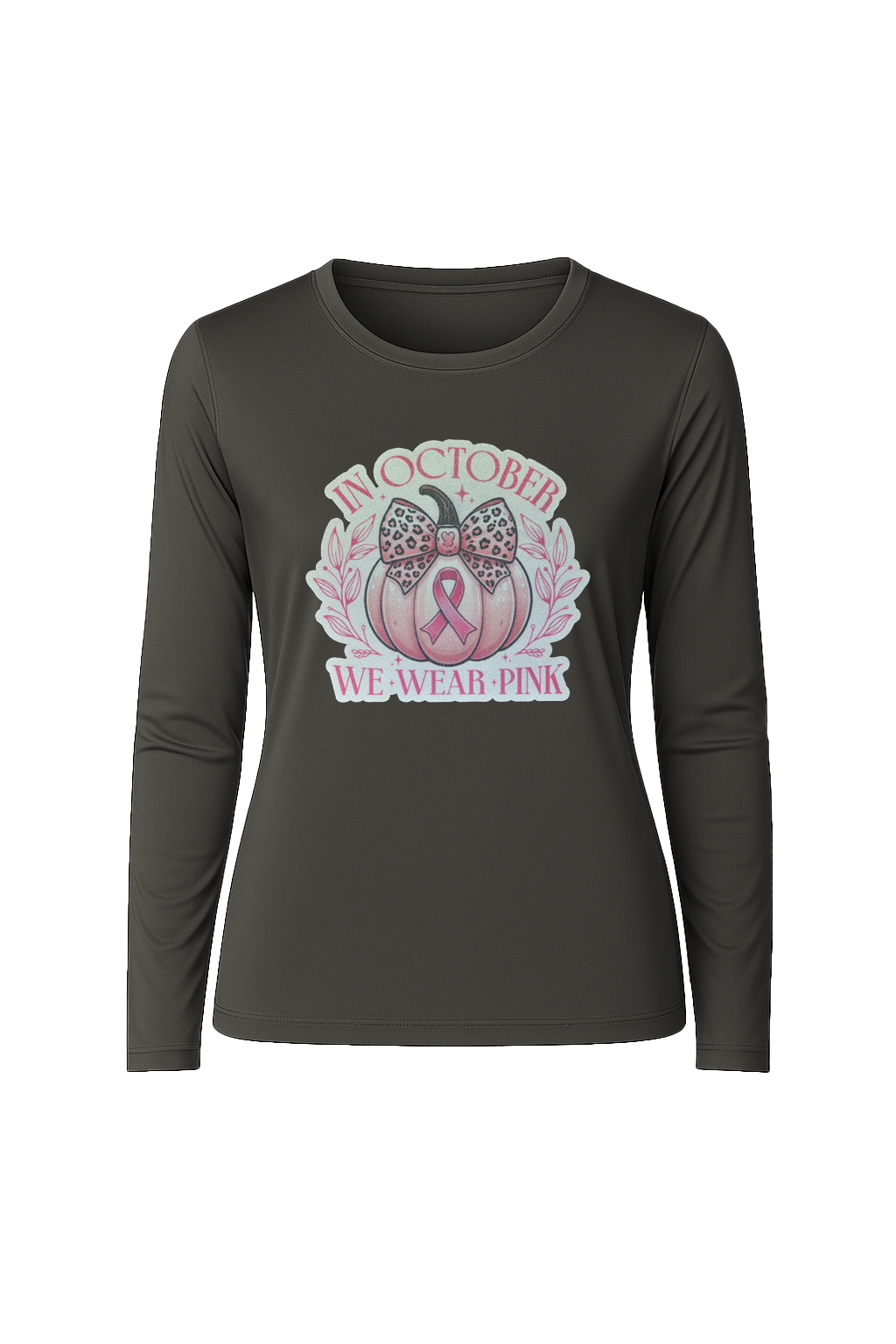 Glitter We Wear Pink Long Sleeve Tee UPF 50