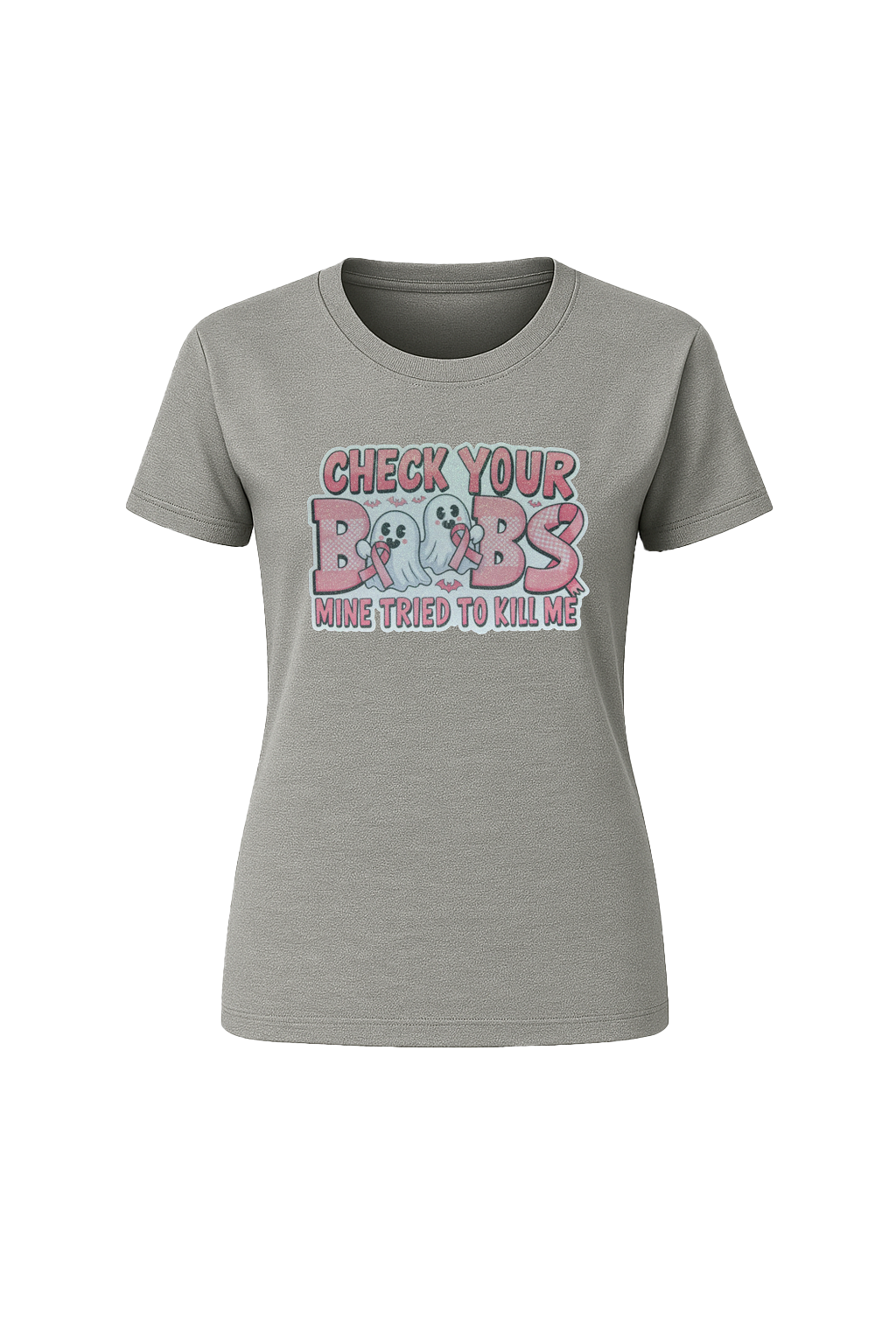 Glitter Check Your Boobs Short Sleeve Tee