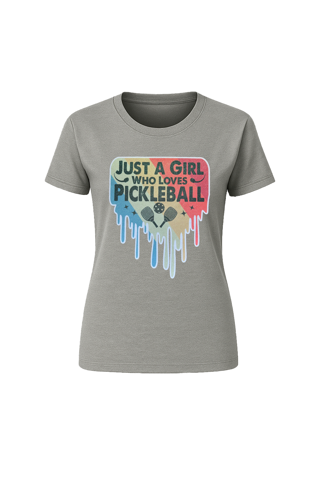 Glitter Girl Loves Pickleball Short Sleeve Tee