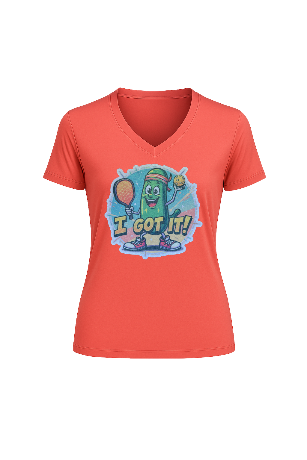 Glitter I Got It Short Sleeve V-Neck Tee