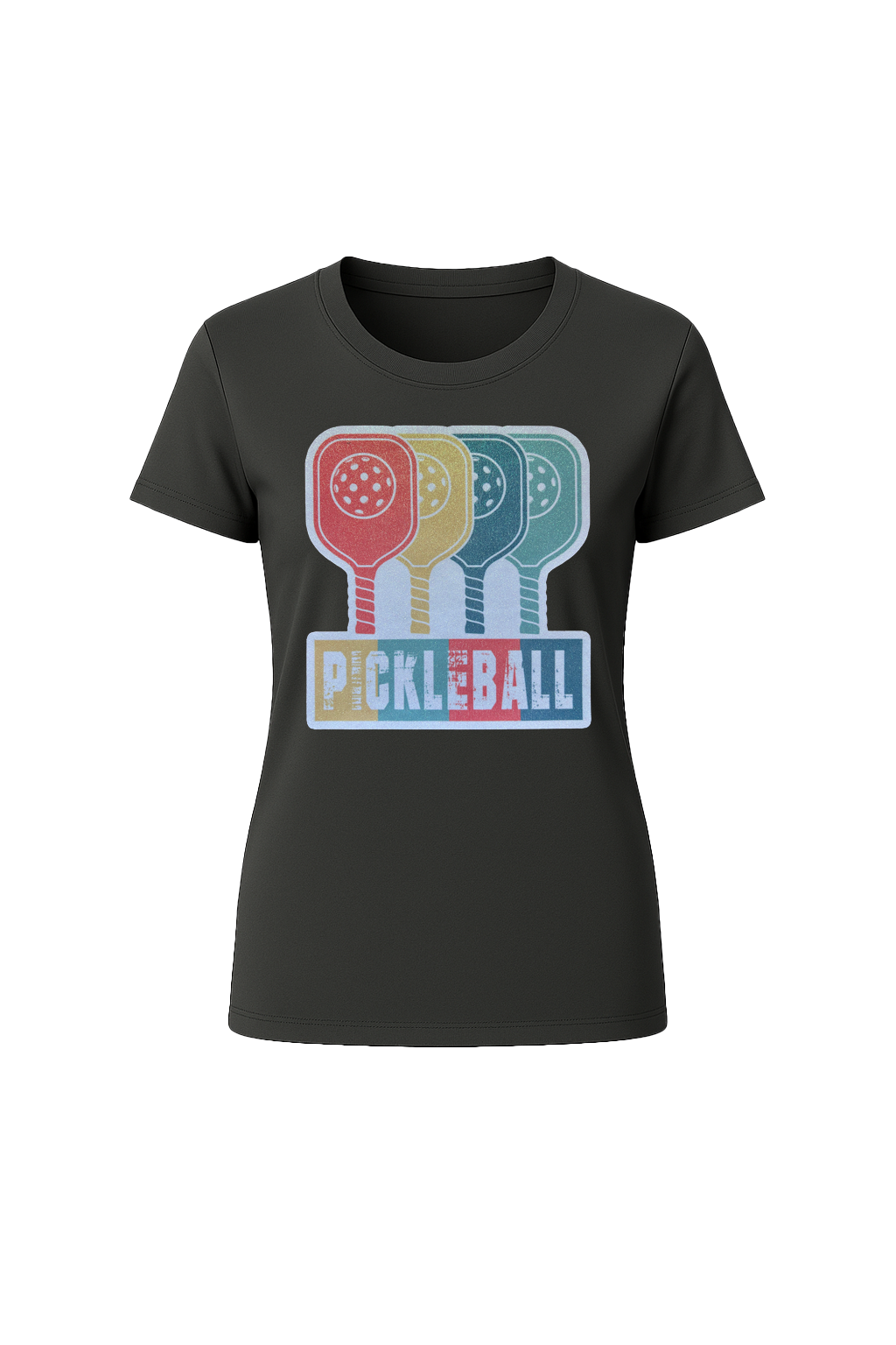 Glitter Pickleball Paddles Short Sleeve Tee