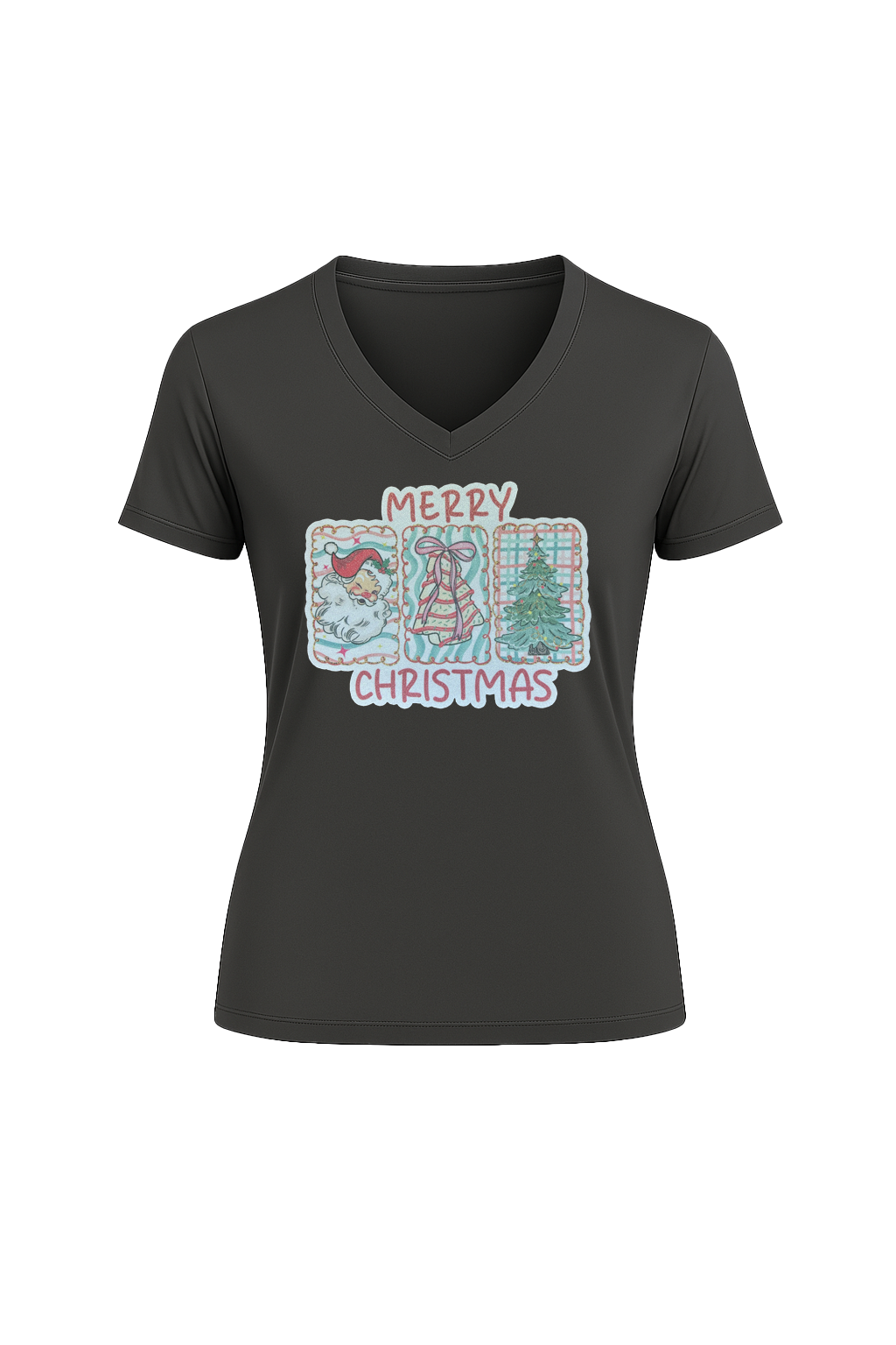 Glitter Three Wishes Short Sleeve V-Neck Tee