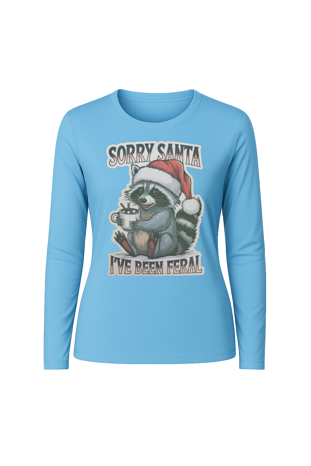 Glitter I've Been Feral Long Sleeve Tee UPF 50