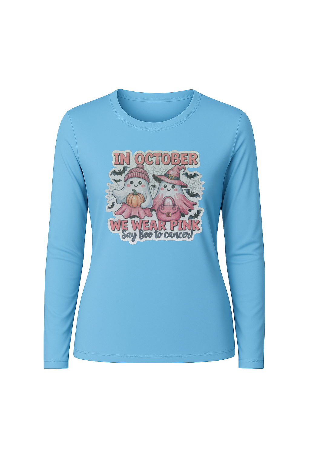 Glitter Wear Pink Say Boo Long Sleeve Tee UPF 50