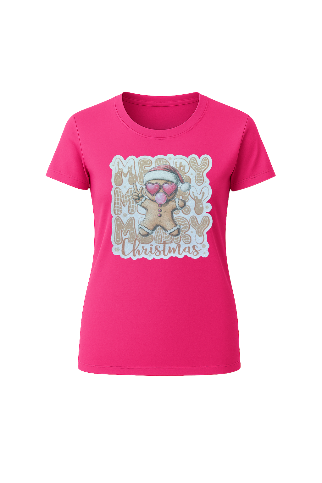 Glitter Gingerbread Bubble Pop Short Sleeve Tee