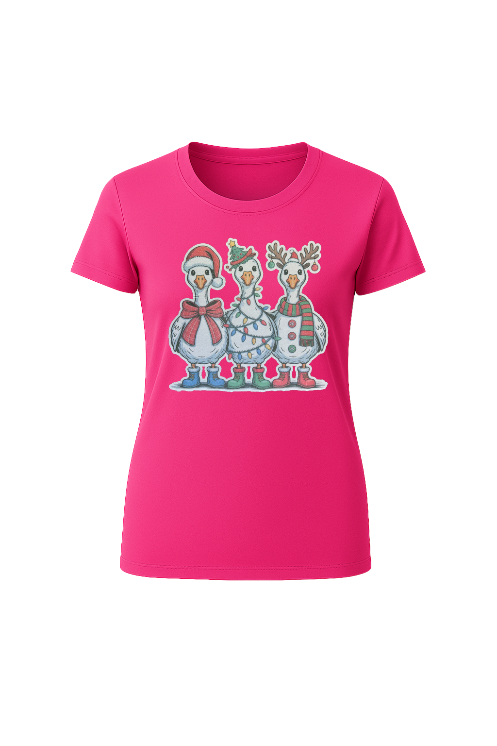 Glitter Festive Fowl Short Sleeve Tee