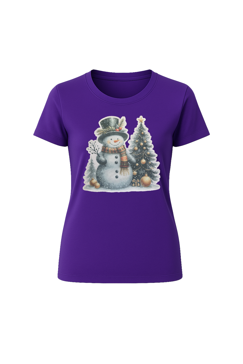 Glitter Festive Frosty Short Sleeve Tee