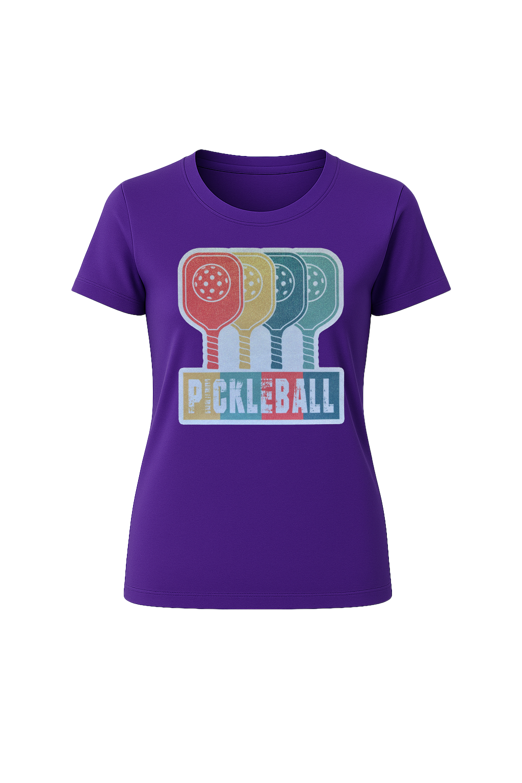 Glitter Pickleball Paddles Short Sleeve Tee