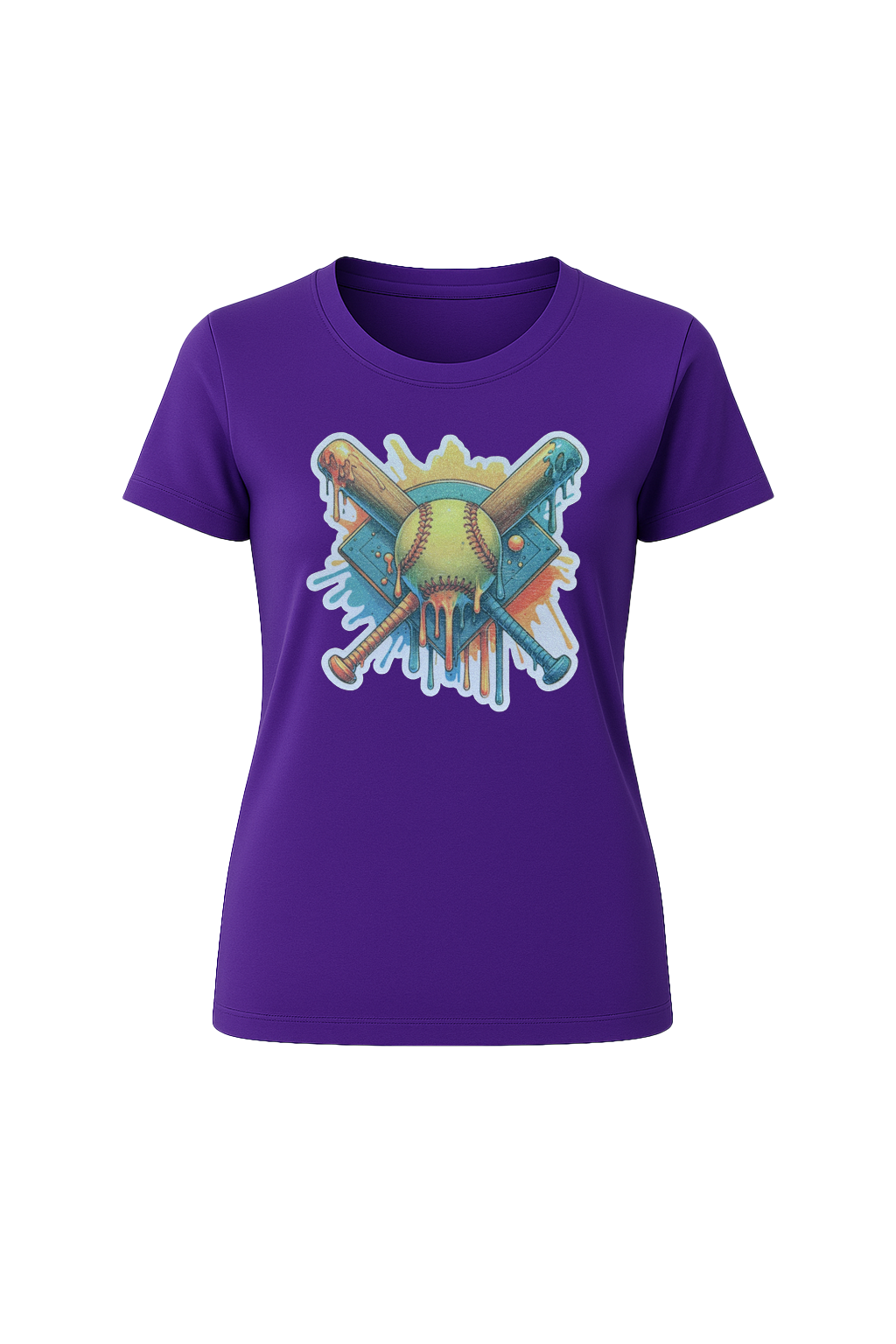 Glitter Teal Shield Short Sleeve Tee