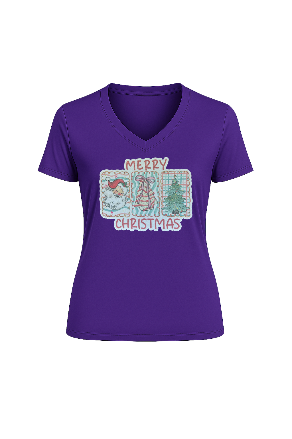 Glitter Three Wishes Short Sleeve V-Neck Tee