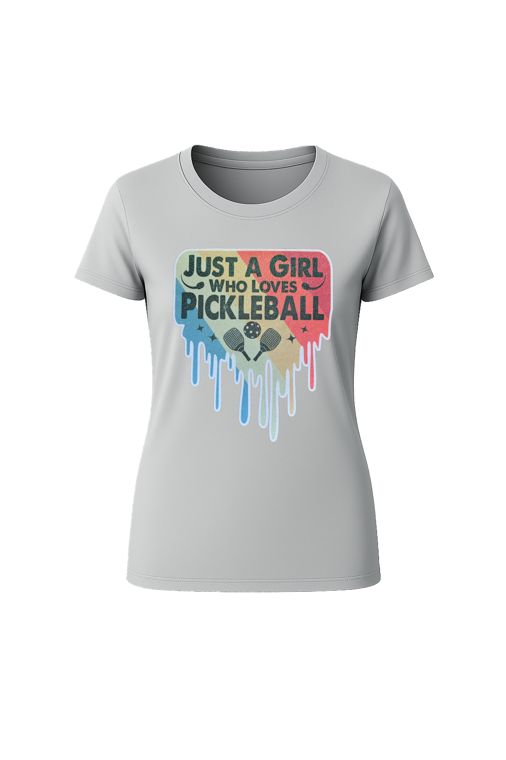 Glitter Girl Loves Pickleball Short Sleeve Tee