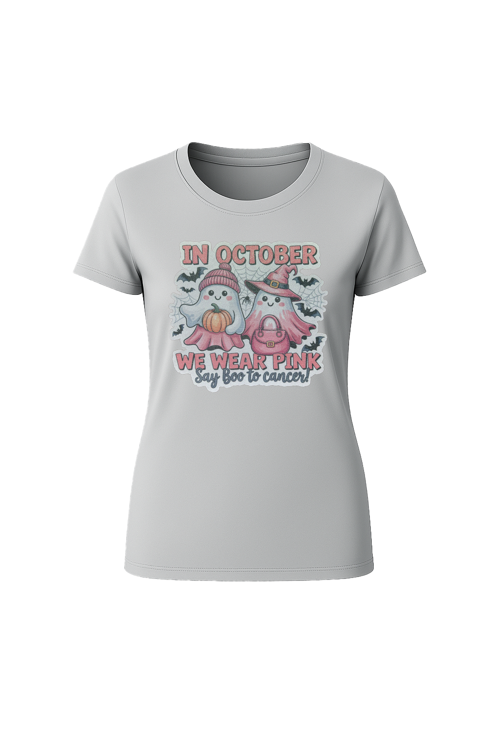 Glitter Wear Pink Say Boo Short Sleeve Tee