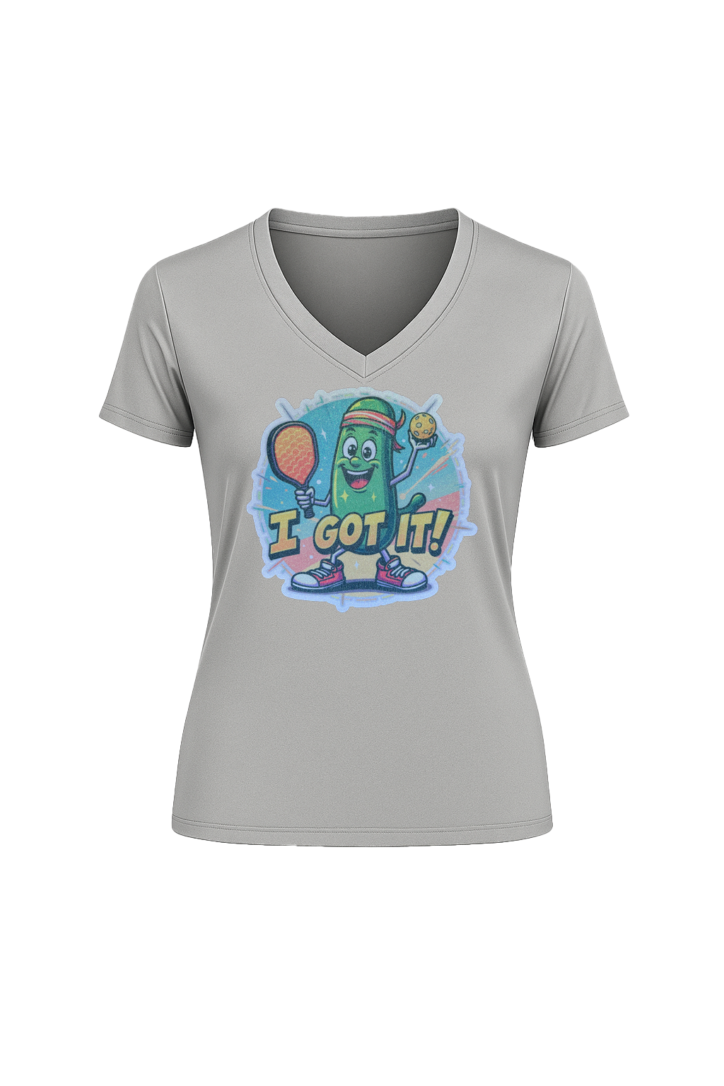 Glitter I Got It Short Sleeve V-Neck Tee