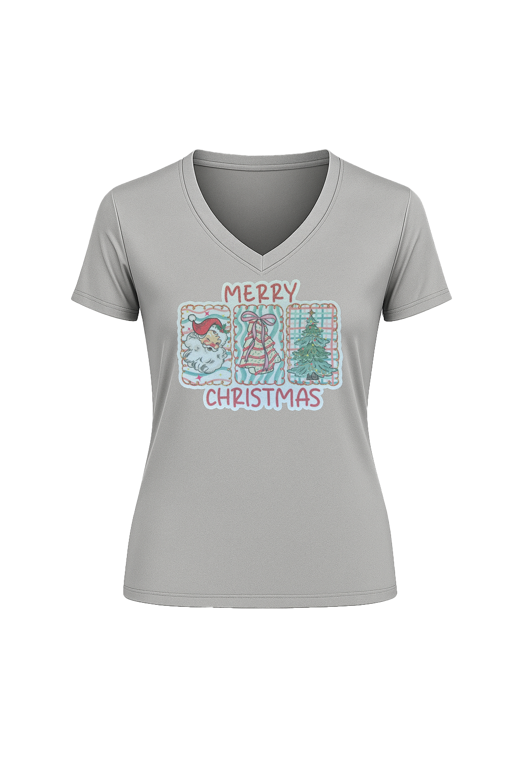 Glitter Three Wishes Short Sleeve V-Neck Tee