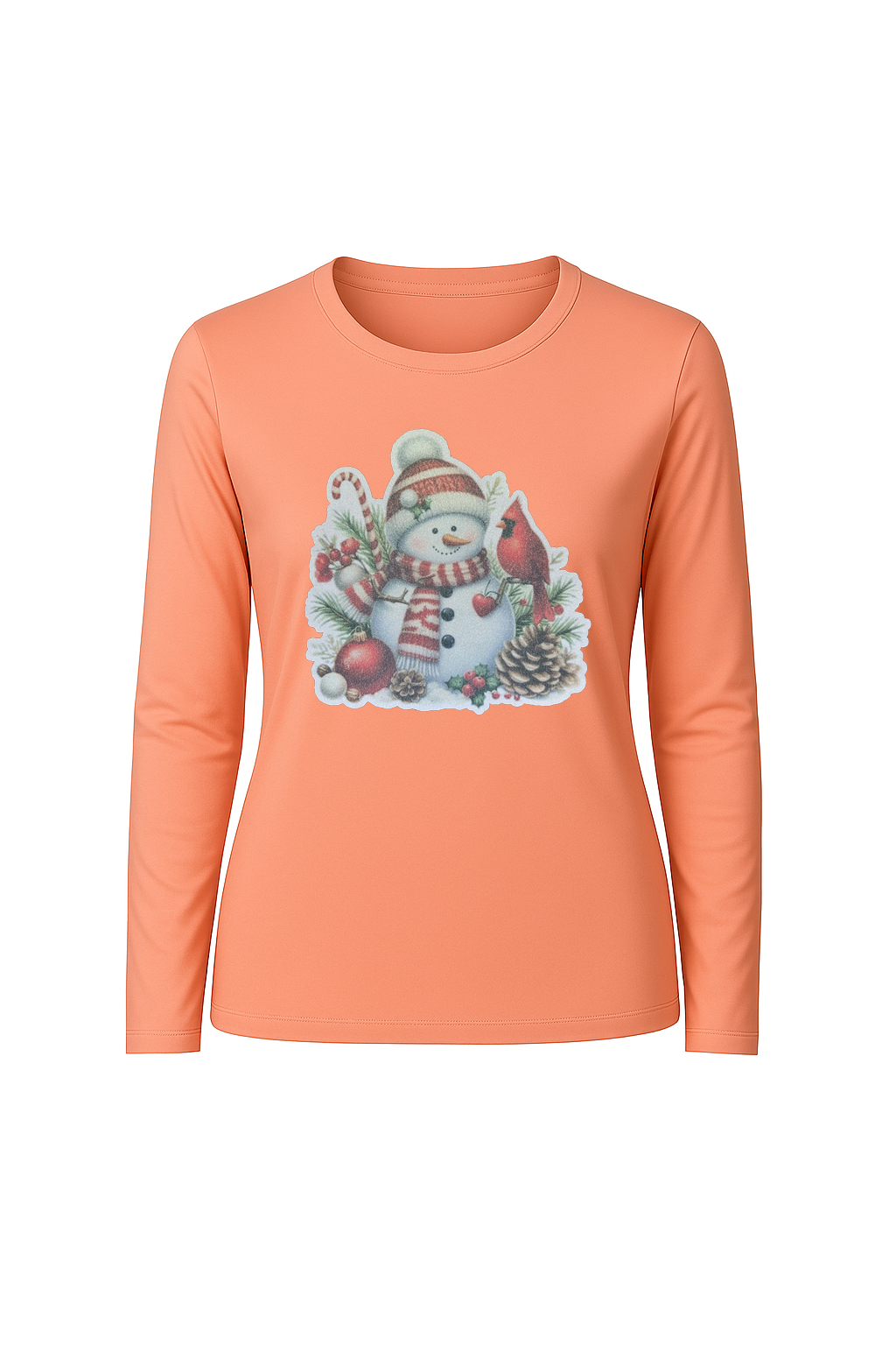 Glitter Cardinal's Gift Long Sleeve Tee UPF 50