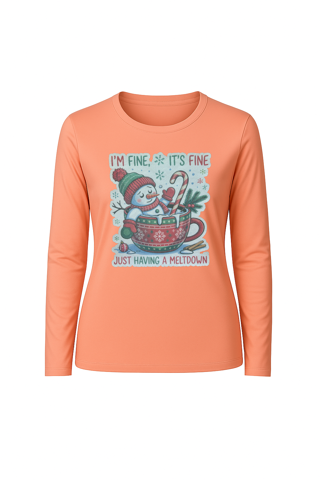Glitter Having A Meltdown Long Sleeve Tee UPF 50