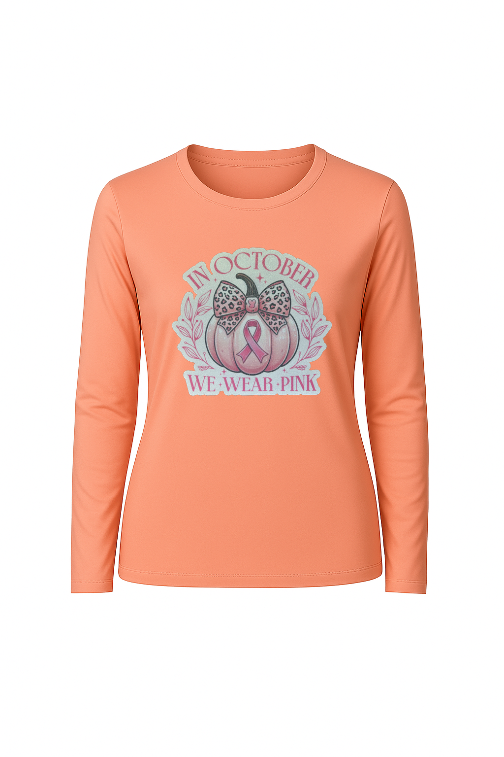 Glitter We Wear Pink Long Sleeve Tee UPF 50