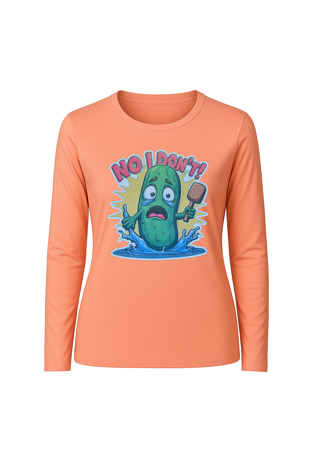 Glitter No I Don't Long Sleeve Tee UPF 50