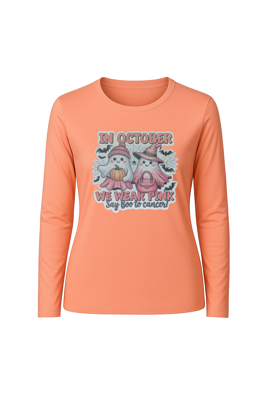 Glitter Wear Pink Say Boo Long Sleeve Tee UPF 50