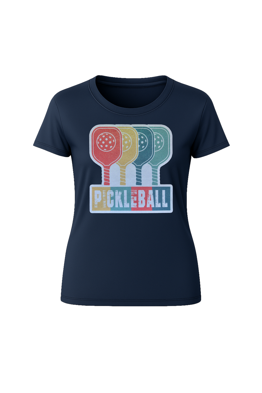 Glitter Pickleball Paddles Short Sleeve Tee