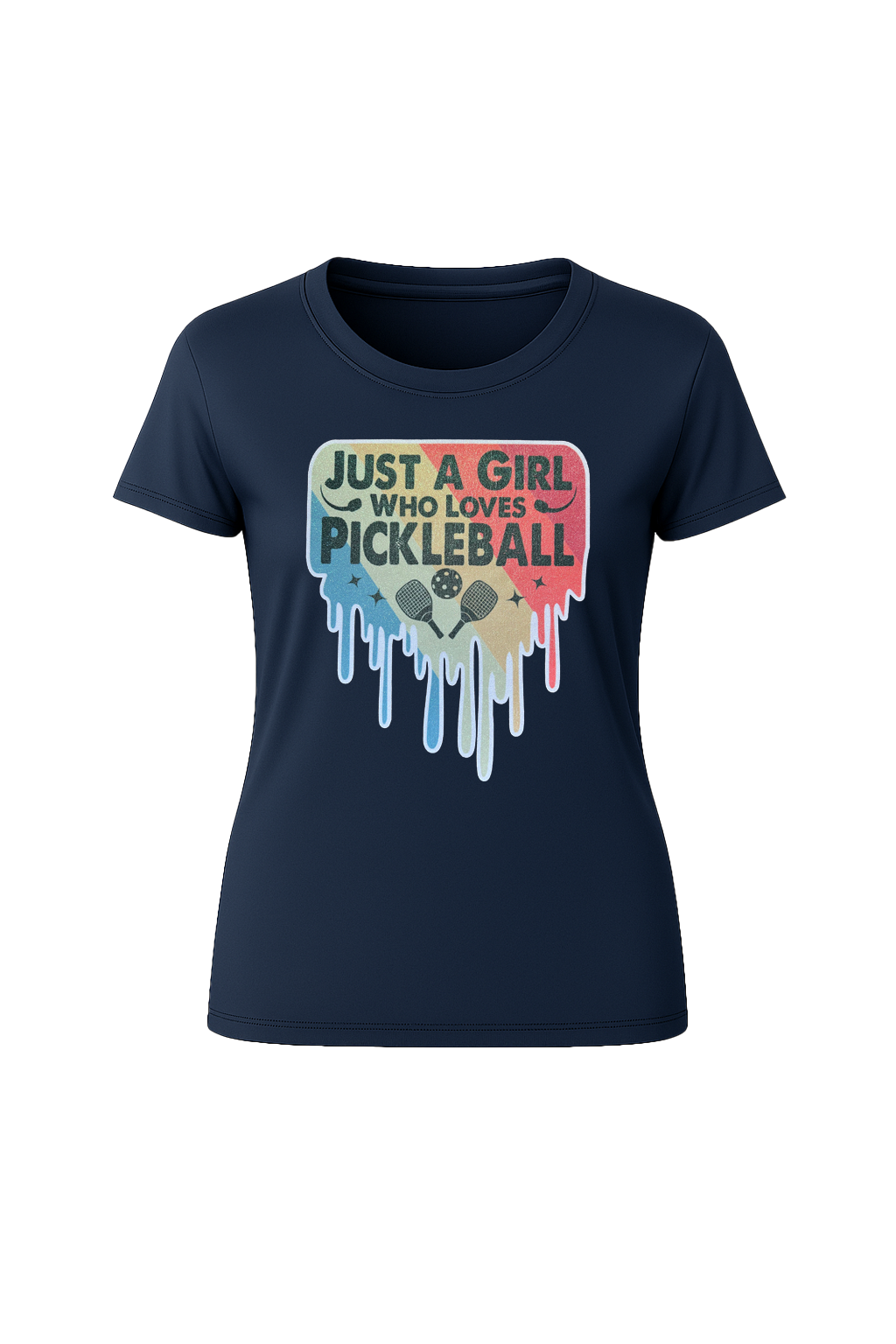 Glitter Girl Loves Pickleball Short Sleeve Tee