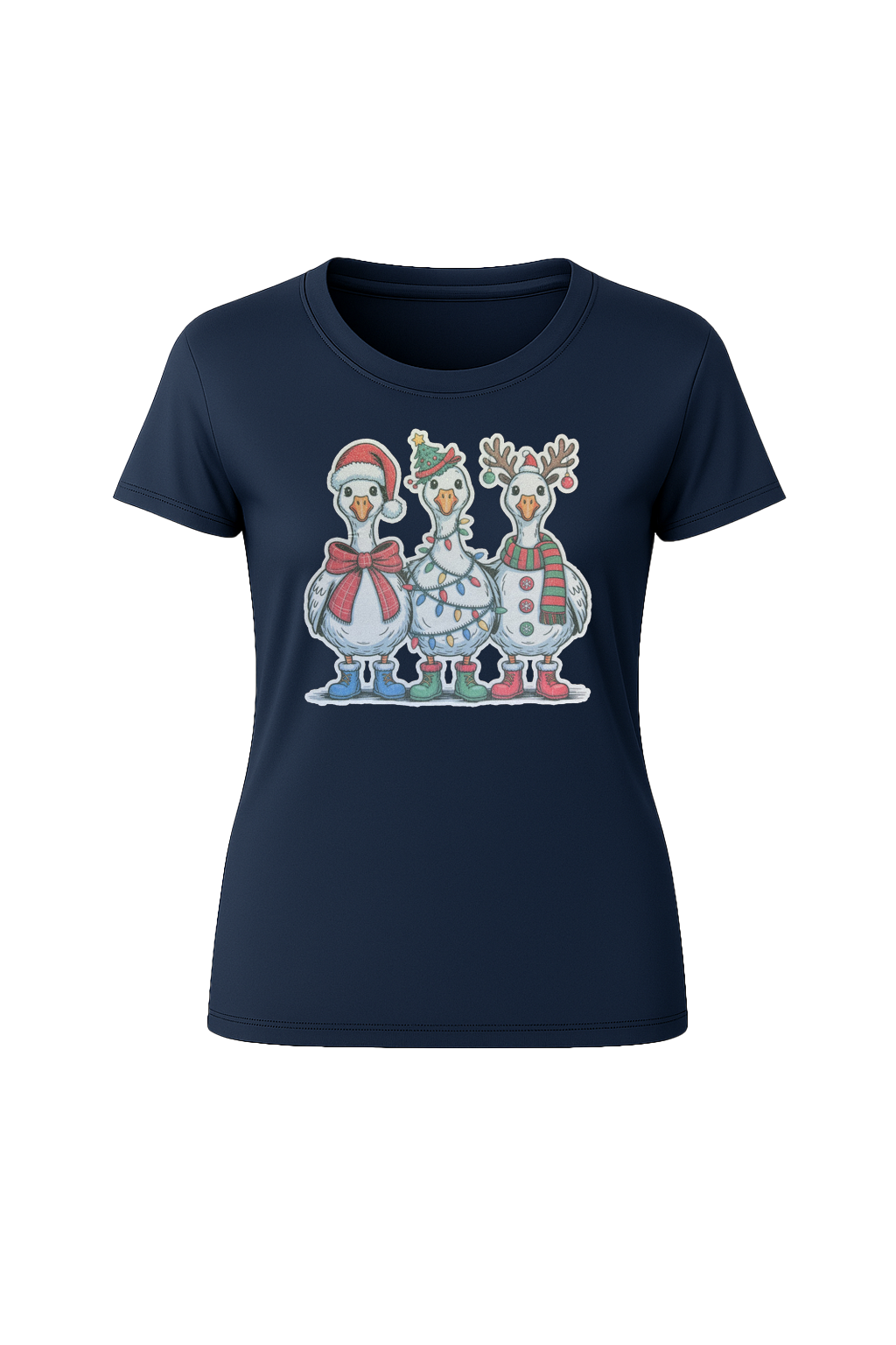 Glitter Festive Fowl Short Sleeve Tee