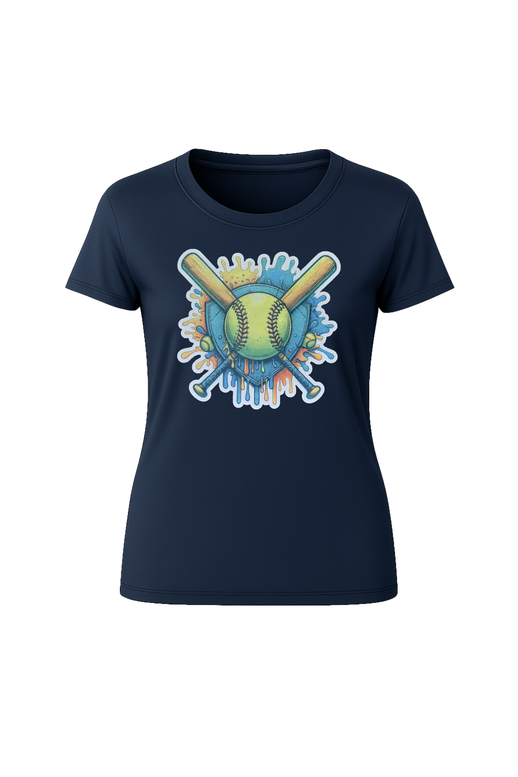 Glitter Blue Shield Short Sleeve Tee