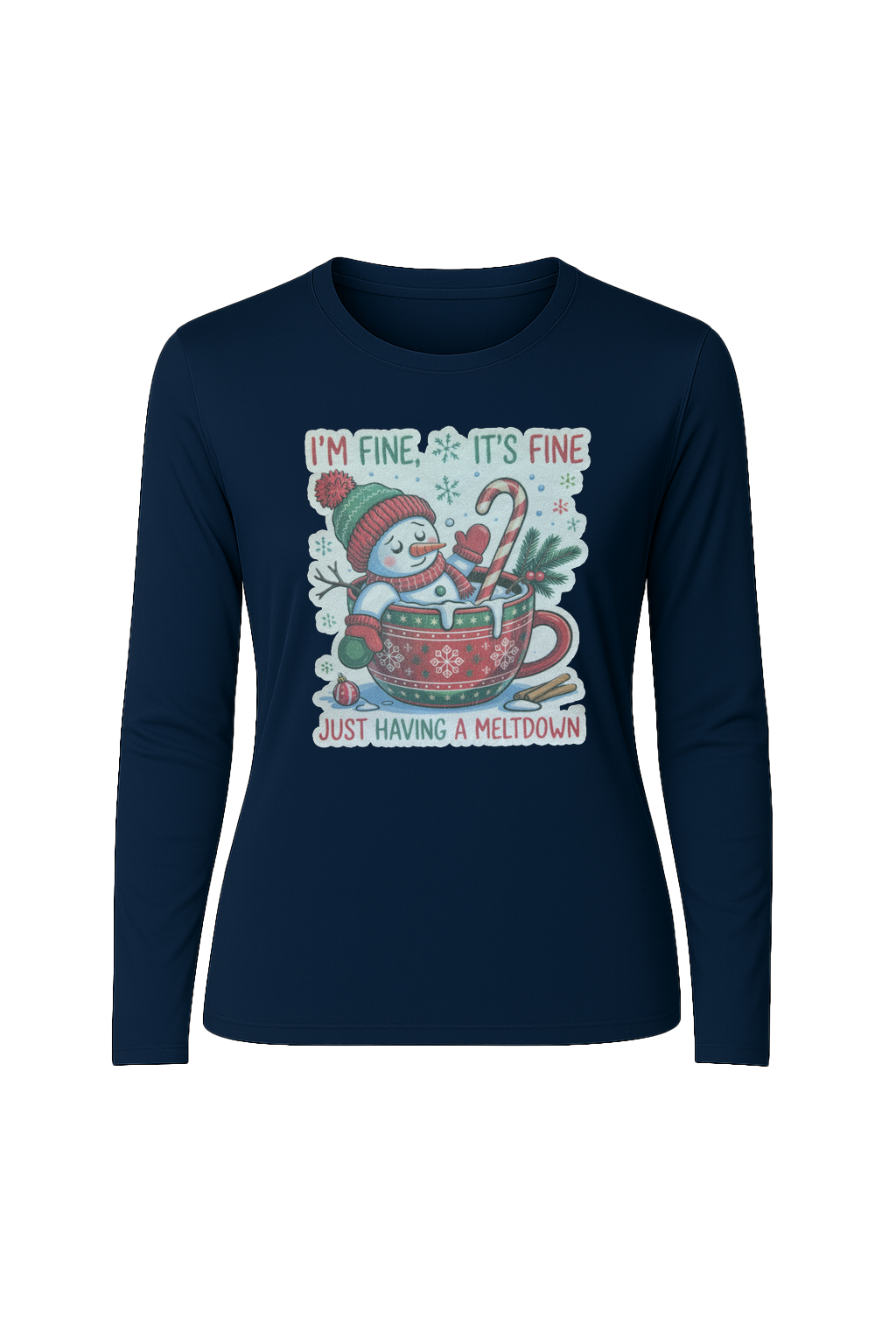 Glitter Having A Meltdown Long Sleeve Tee UPF 50