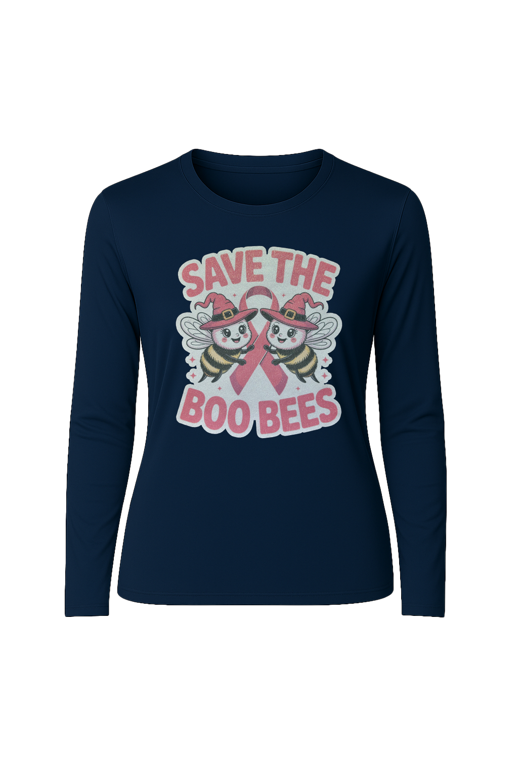 Glitter Save The Boo Bees Long Sleeve Tee UPF 50