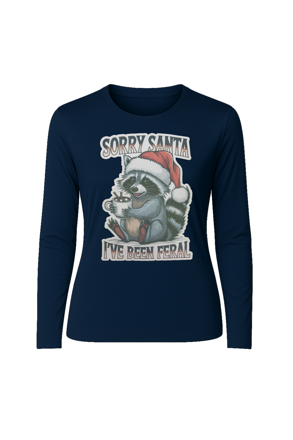 Glitter I've Been Feral Long Sleeve Tee UPF 50