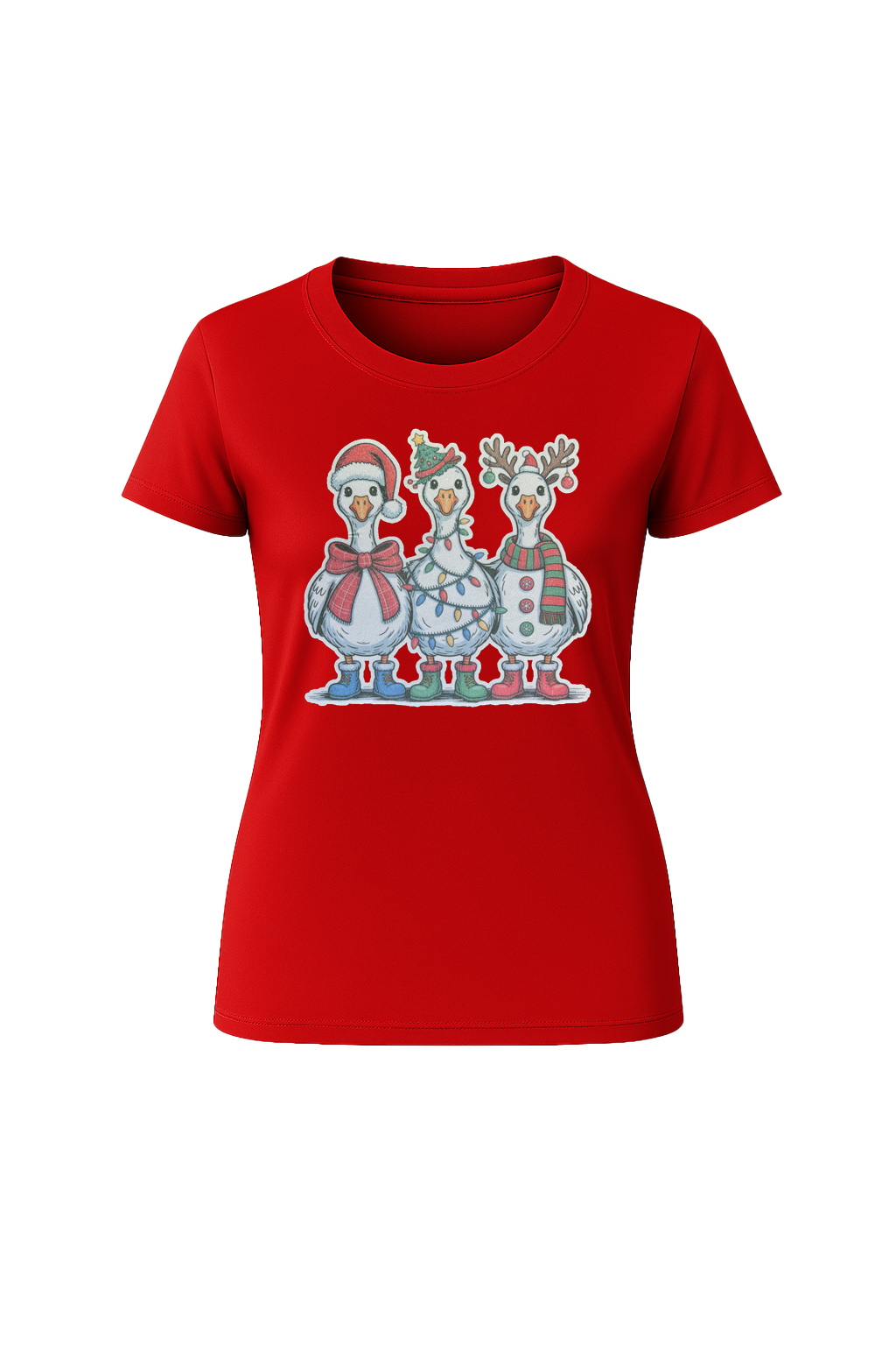 Glitter Festive Fowl Short Sleeve Tee