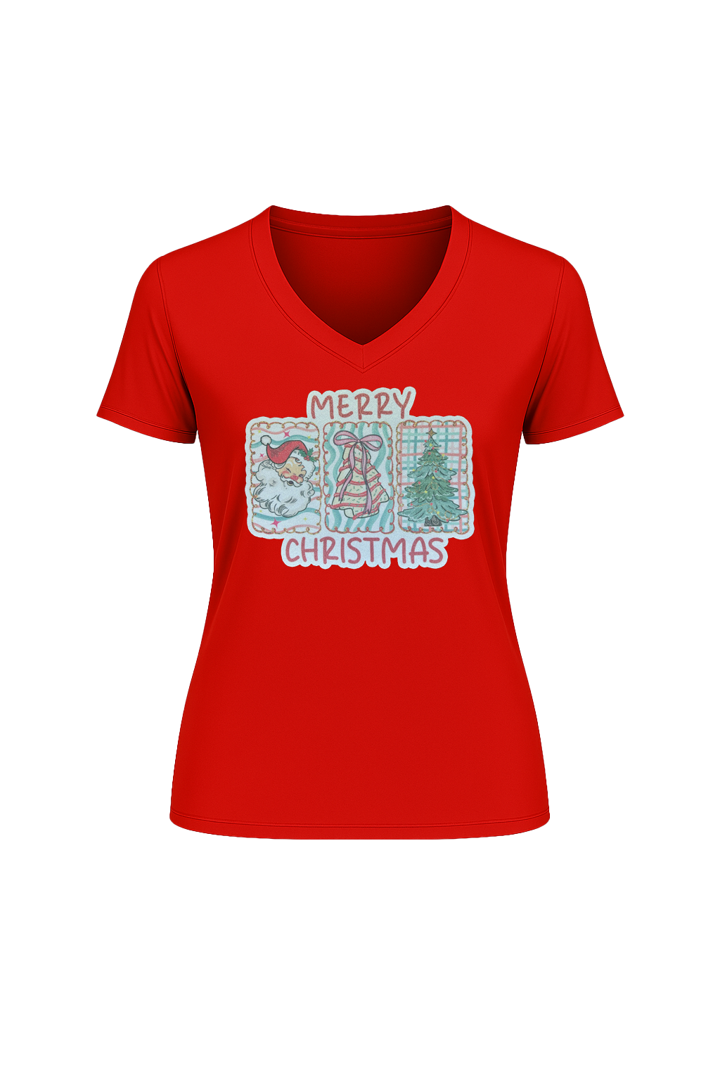 Glitter Three Wishes Short Sleeve V-Neck Tee