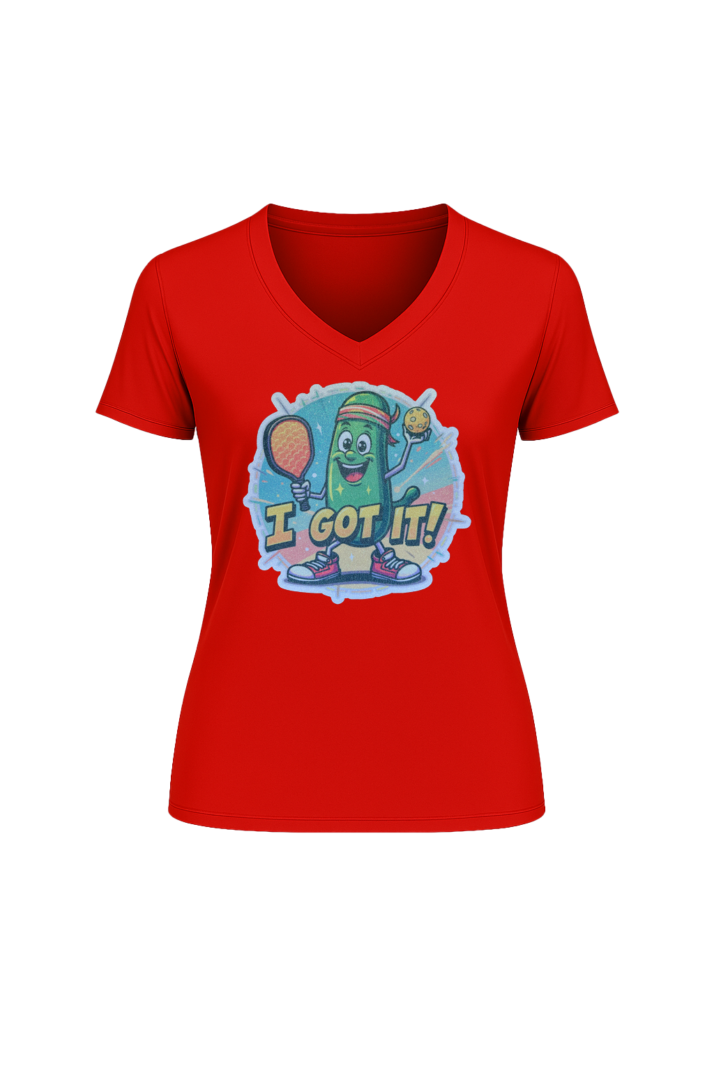 Glitter I Got It Short Sleeve V-Neck Tee