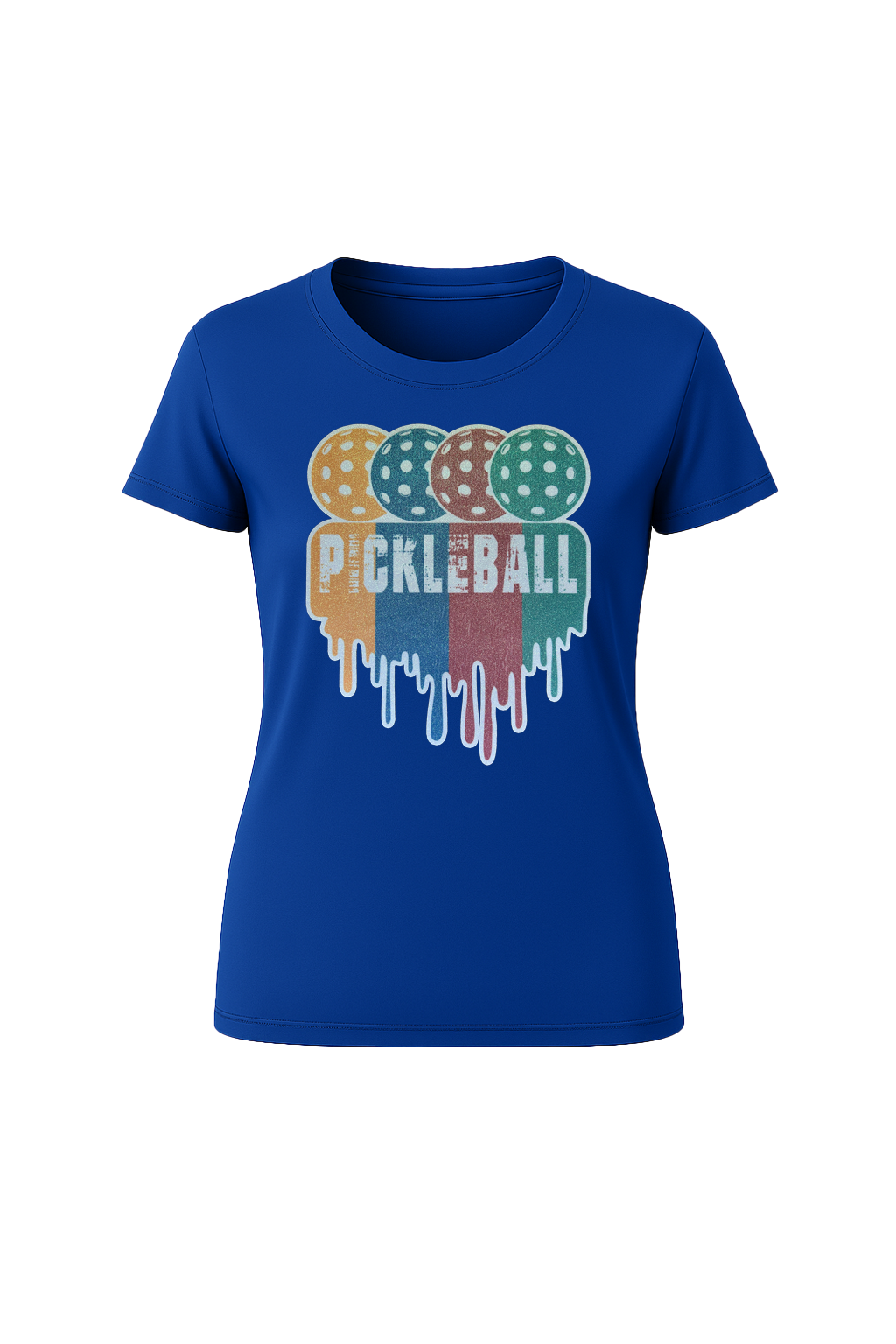 Glitter Pickleball Drip Short Sleeve Tee