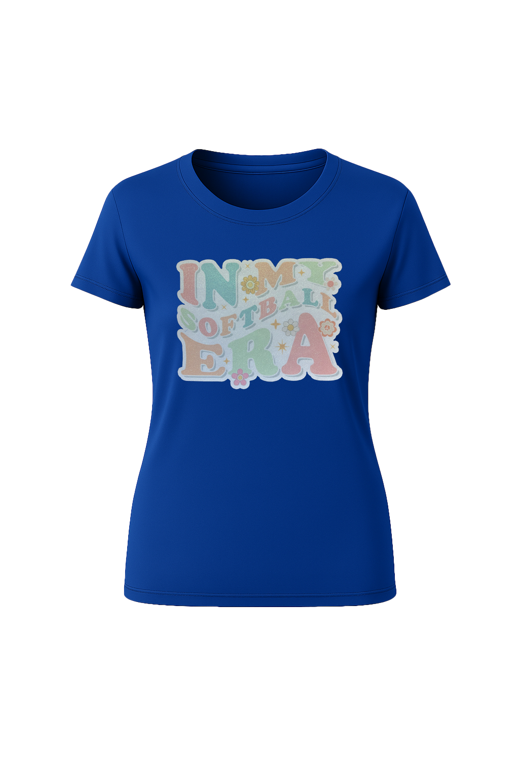 Glitter Softball Era Short Sleeve Tee