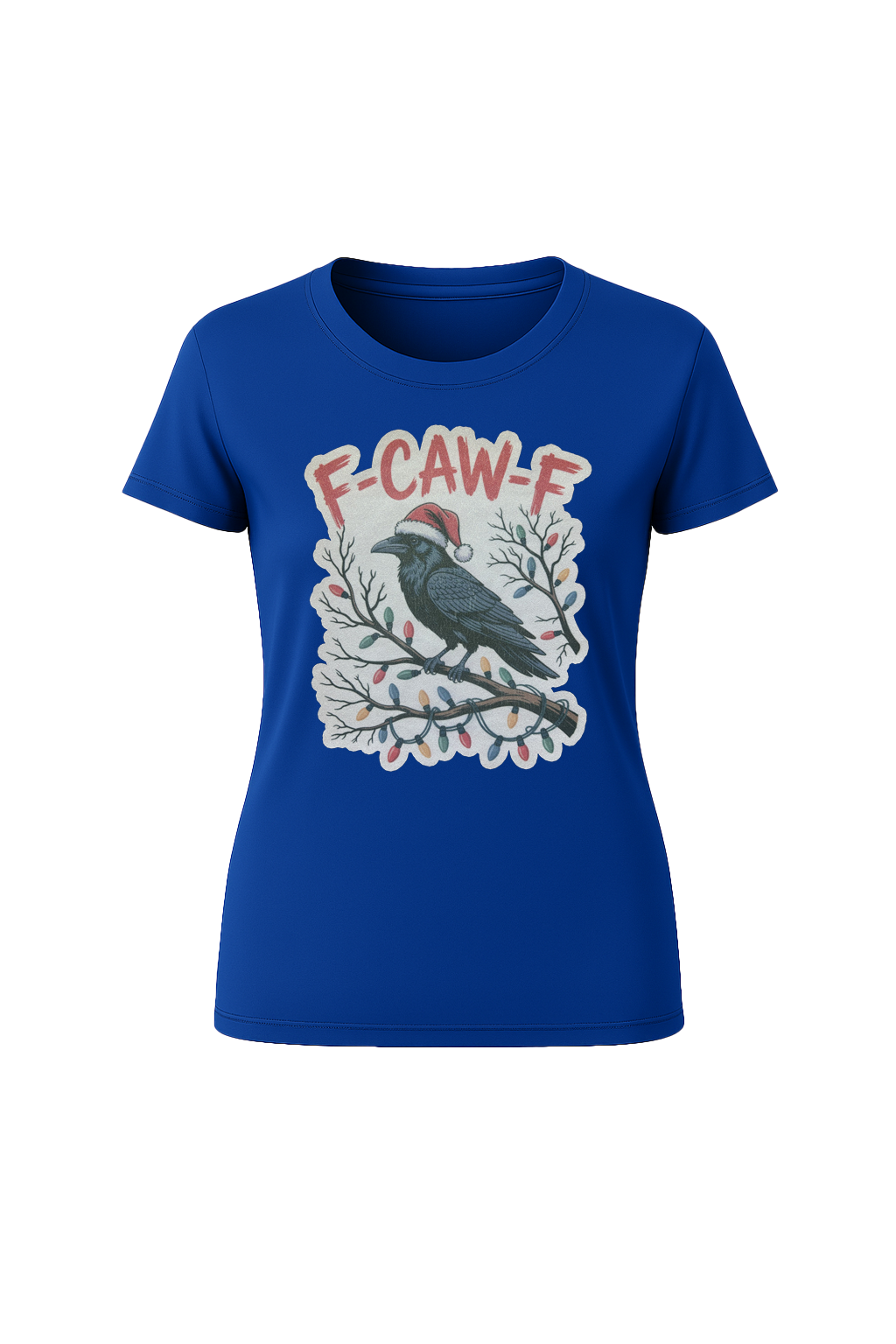 Glitter Christmas Crow Short Sleeve Tee
