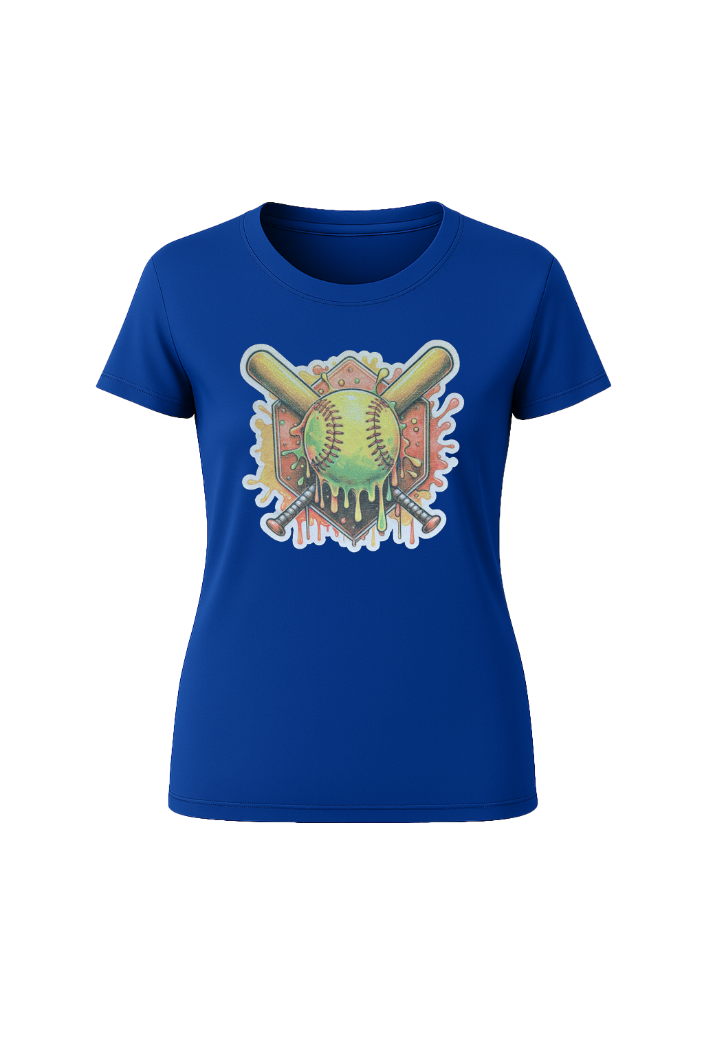 Glitter Orange Shield Short Sleeve Tee