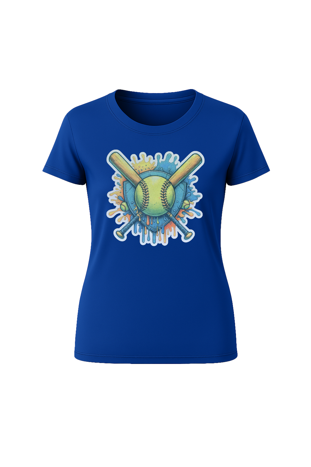 Glitter Blue Shield Short Sleeve Tee