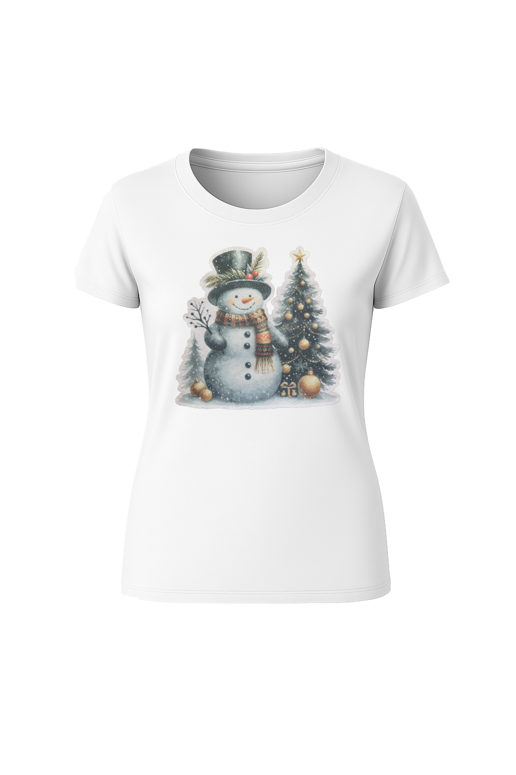 Glitter Festive Frosty Short Sleeve Tee